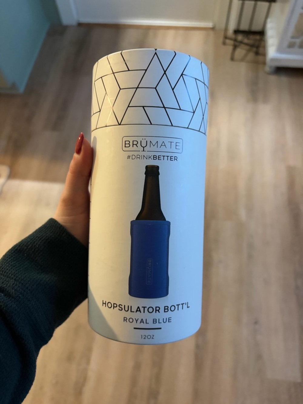 BrüMate Hopsulator Bott'l Royal Blue 12oz - Insulated Bottle Cooler
